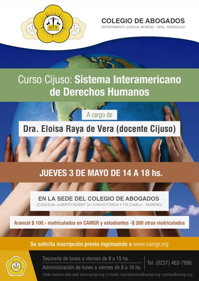 CURSO CIJUSO SISTEMA INTERAMERICANO DE DERECHOS HUMANOS